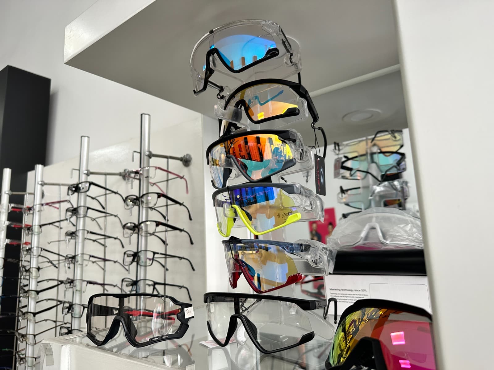 Gafas deportivas espejo — colores variados